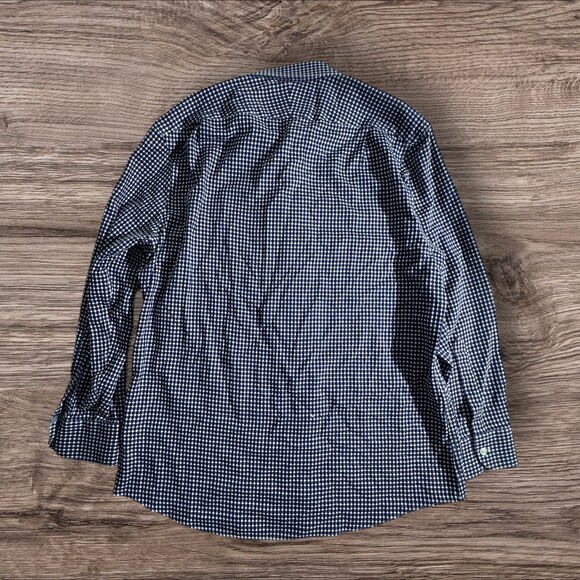 Charles Tyrwhitt Extra Fit Non Iron Dress Shirt Size 17/34 Blue Long Sleeve - Picture 5 of 8